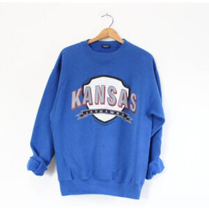 Vintage University of Kansas Jayhawks Sweatshirt Large